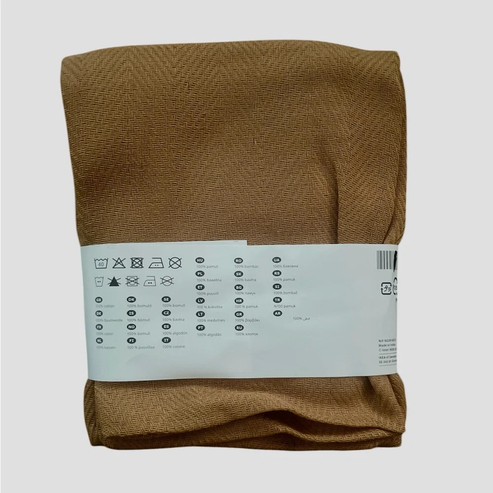 IKEA PRAKTSALVIA Accent Pillow Cover in Warm Brown